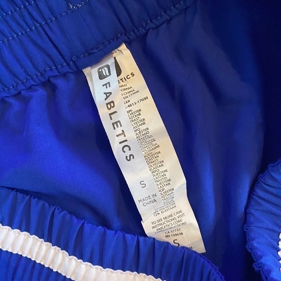 FABLETICS Blue Athletic Running Shorts - Picture 4 of 6